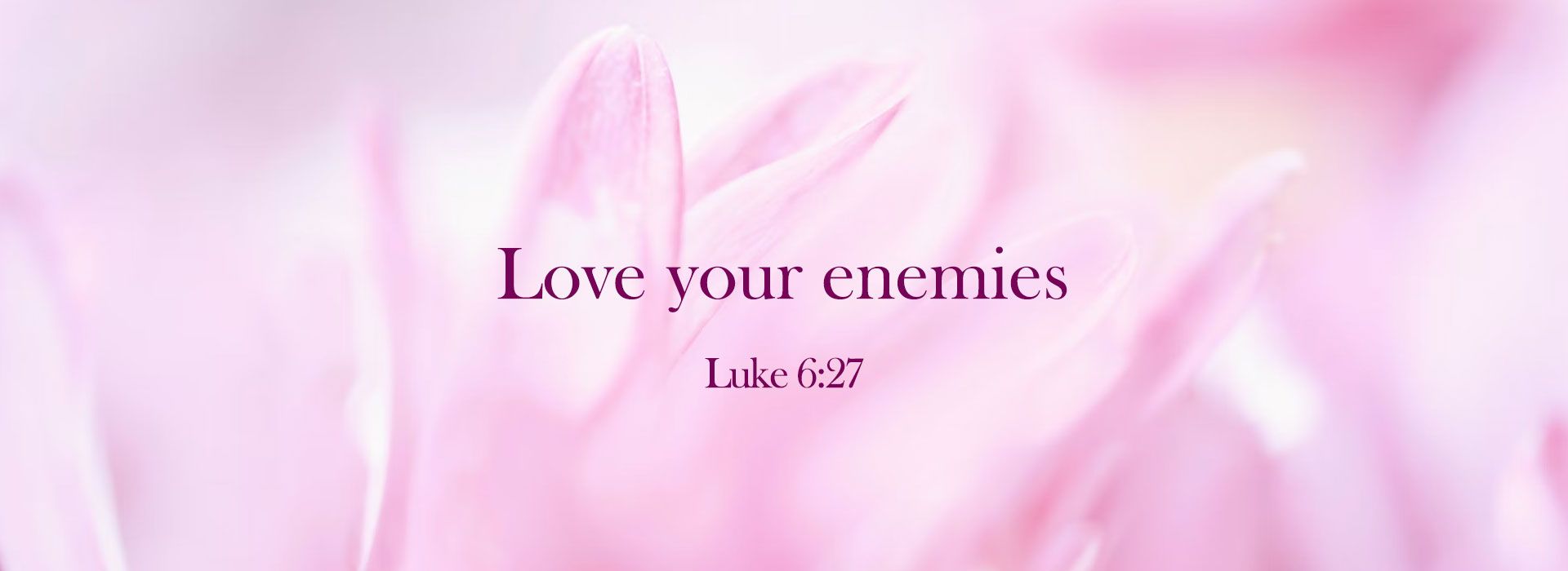 Love your enemies